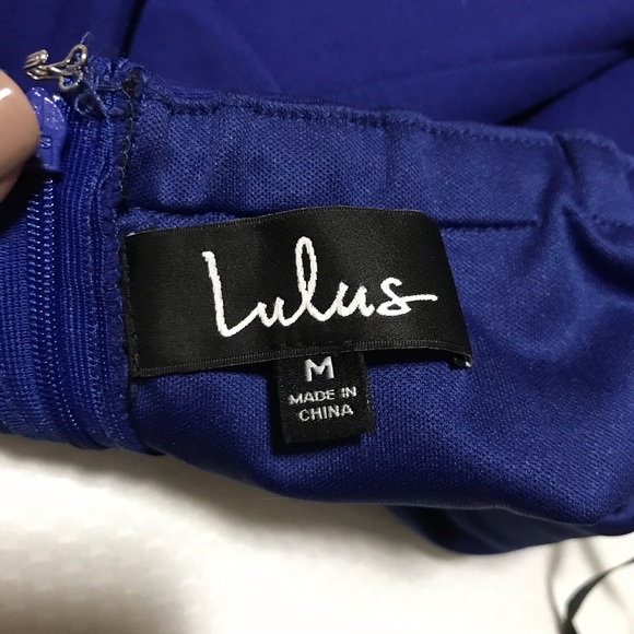 Royal blue strapless bodycon dress - Picture 6 of 6